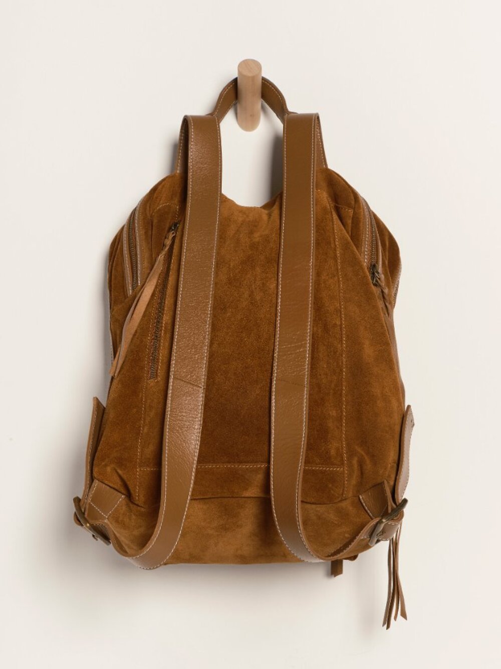 Free People Suede Brown Backpack - Picture 4 of 5